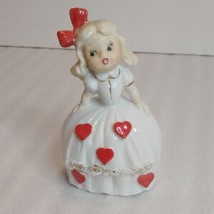 Adorable Vintage Valentine Girl 1950's Bell Japan Lefton Norcrest